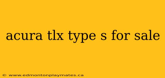 acura tlx type s for sale