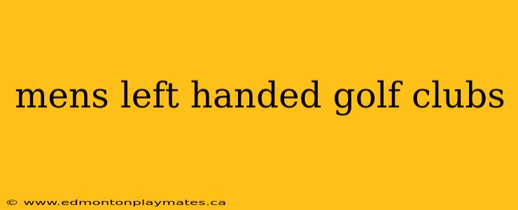 mens left handed golf clubs